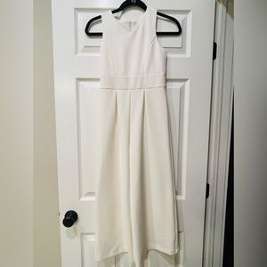 GB girls White Sleeveless Jumpsuit Size 10